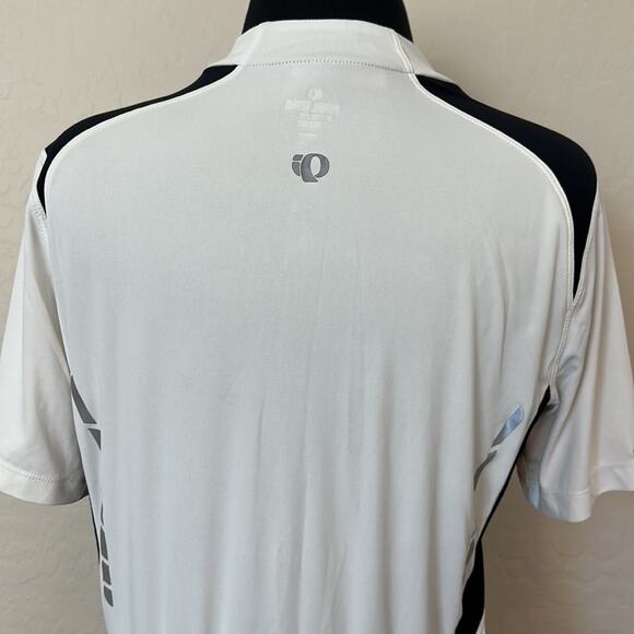 Pearl Izumi Elite Cycling Jersey 1121105 White Black Zip Front Back Pockets Sz M - Picture 12 of 15